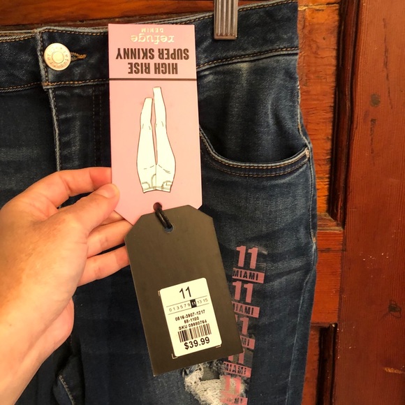 NWT $39.99 Miami SZ 11 High Rise Super Skinny - Picture 4 of 14